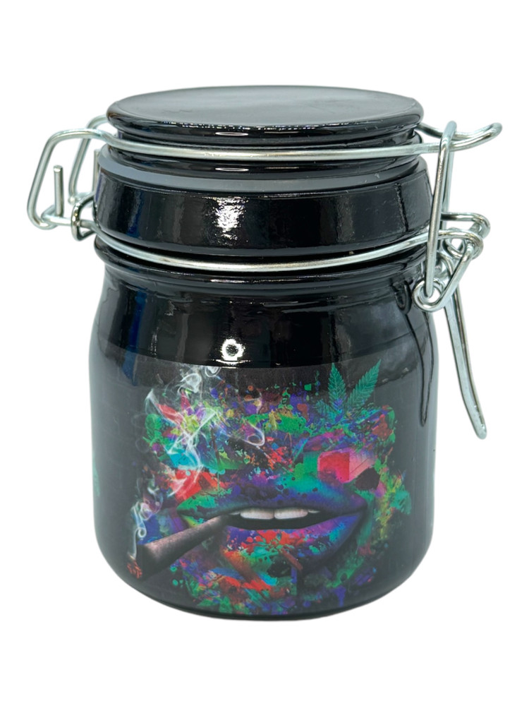 PRINTED DESIGN MEDIUM STASH JAR