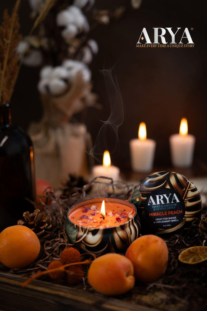 ARYA SMOKE ELIMINATOR CANDLE 8oz - DISPLAY OF 12