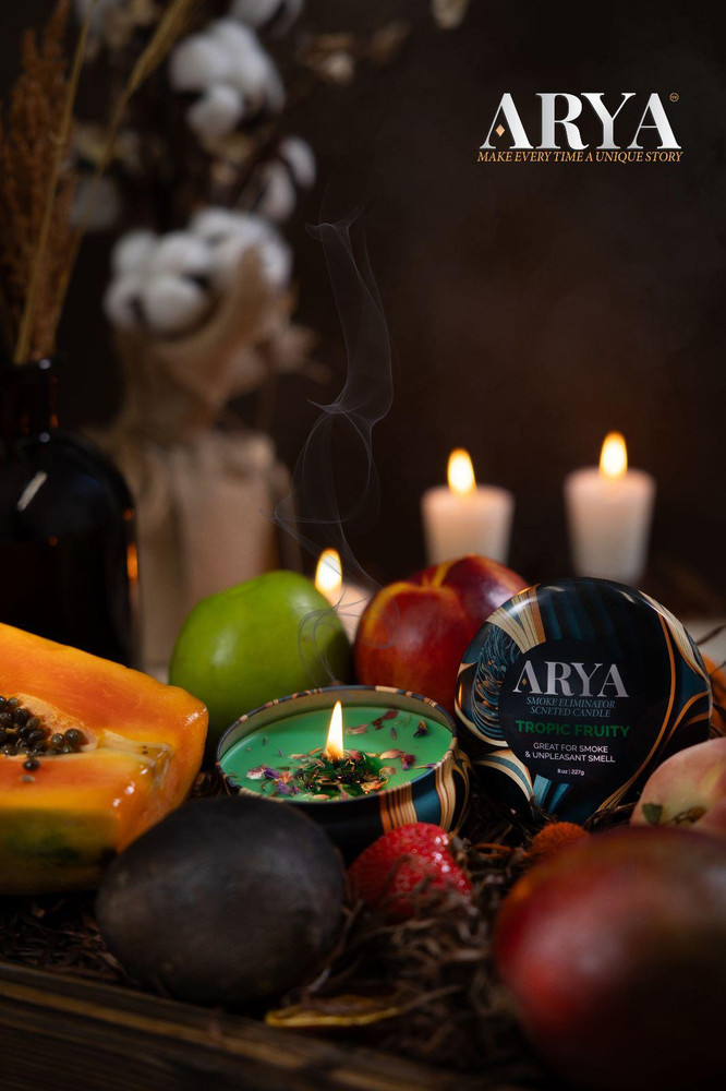ARYA SMOKE ELIMINATOR CANDLE 8oz - DISPLAY OF 12