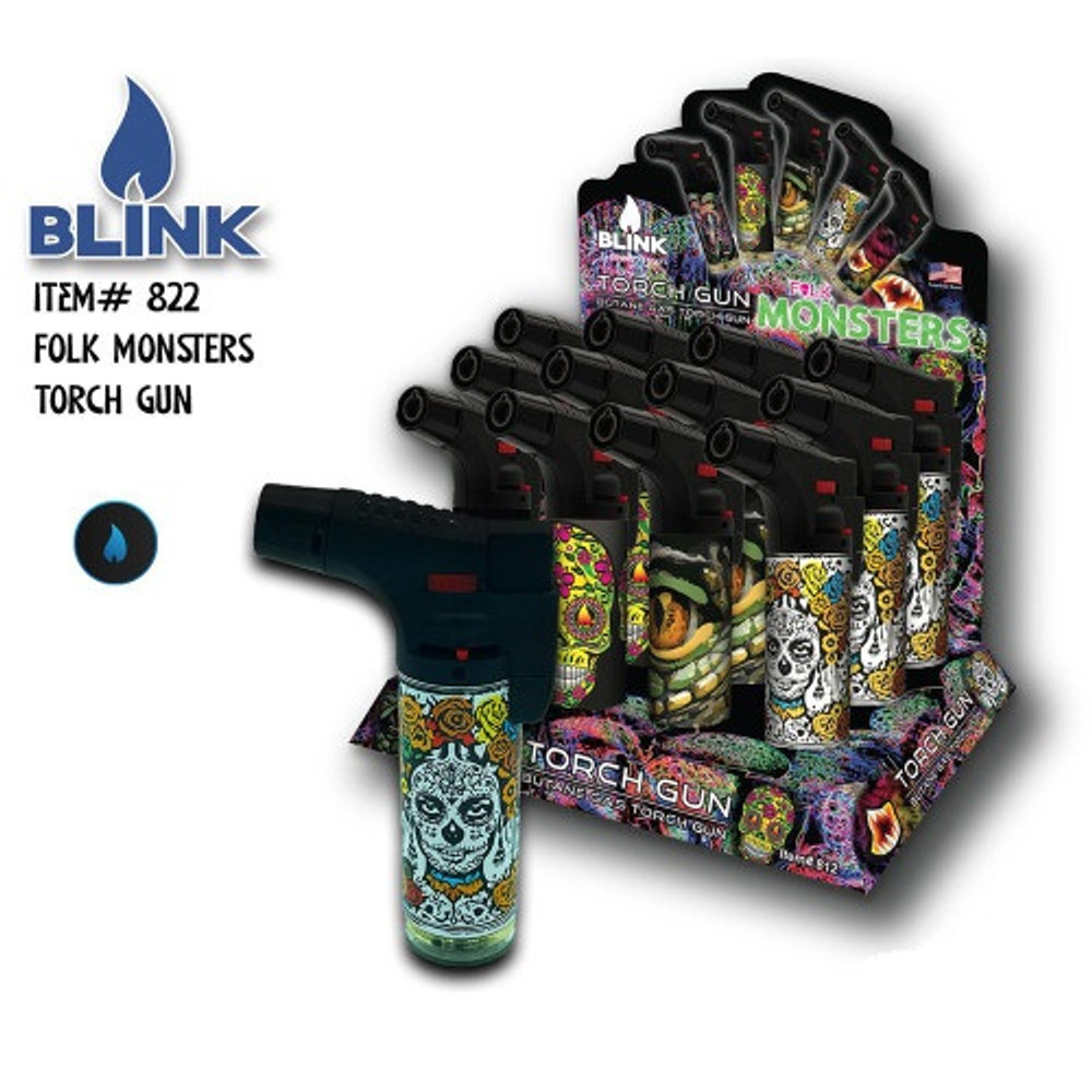 BLINK FOLK MONSTER TORCH - DISPLAY OF 12
