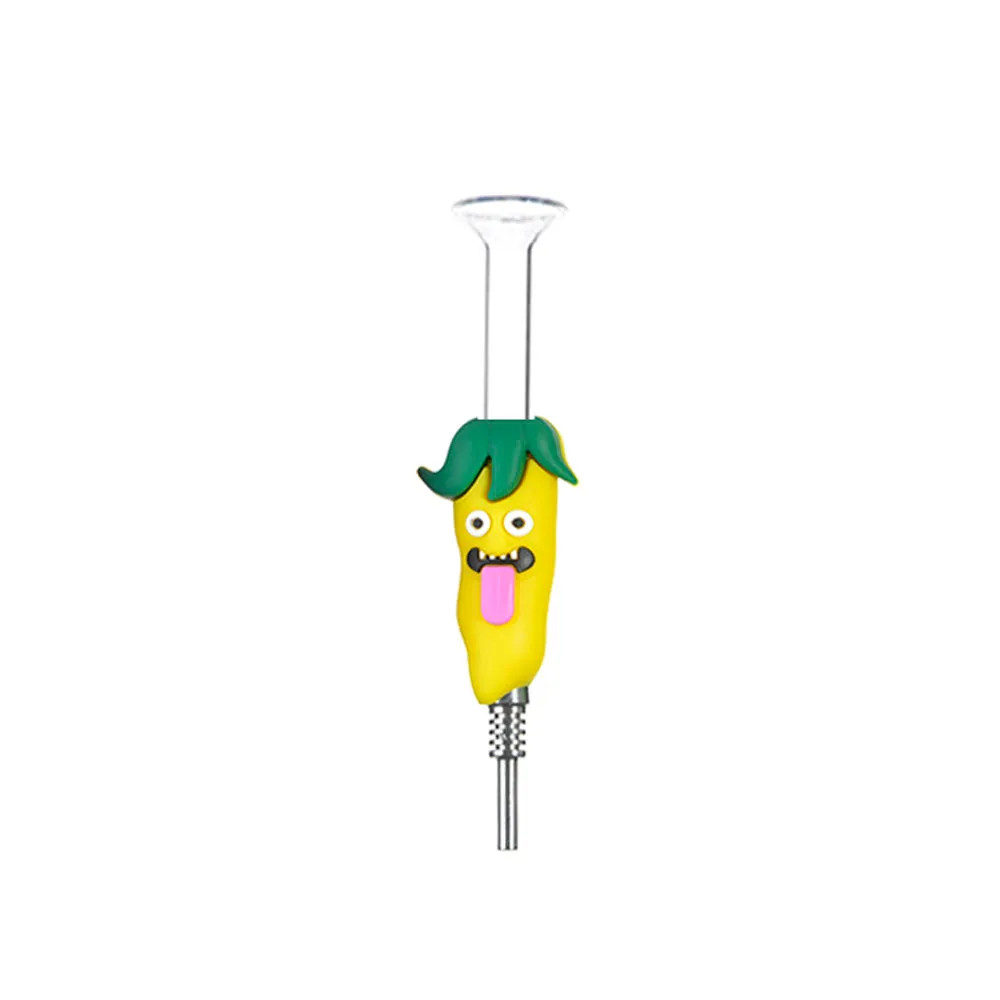 GLASS SILICONE NECTOR COLLECTOR - DISPLAY OF 24