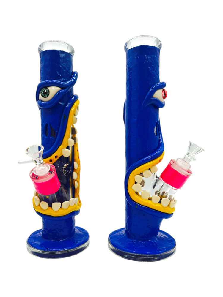 SINGLE EYE MONSTER STRIAGHT WATERPIPE 14"