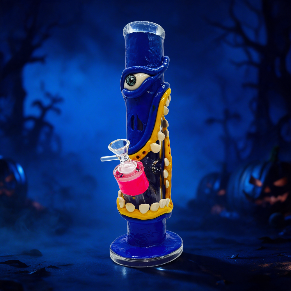 SINGLE EYE MONSTER STRIAGHT WATERPIPE 14"