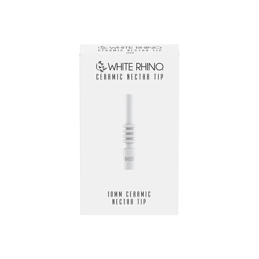 WHITE RHINO CERAMIC NECTAR REPLACEMENT TIP - DISPLAY OF 10