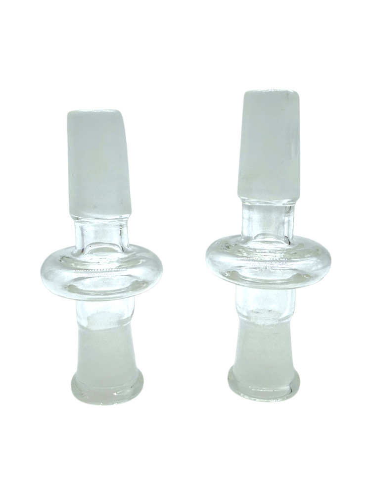 14MM MALE TO 10MM FEMALE GLASS ADAPTER - BAG OF 5