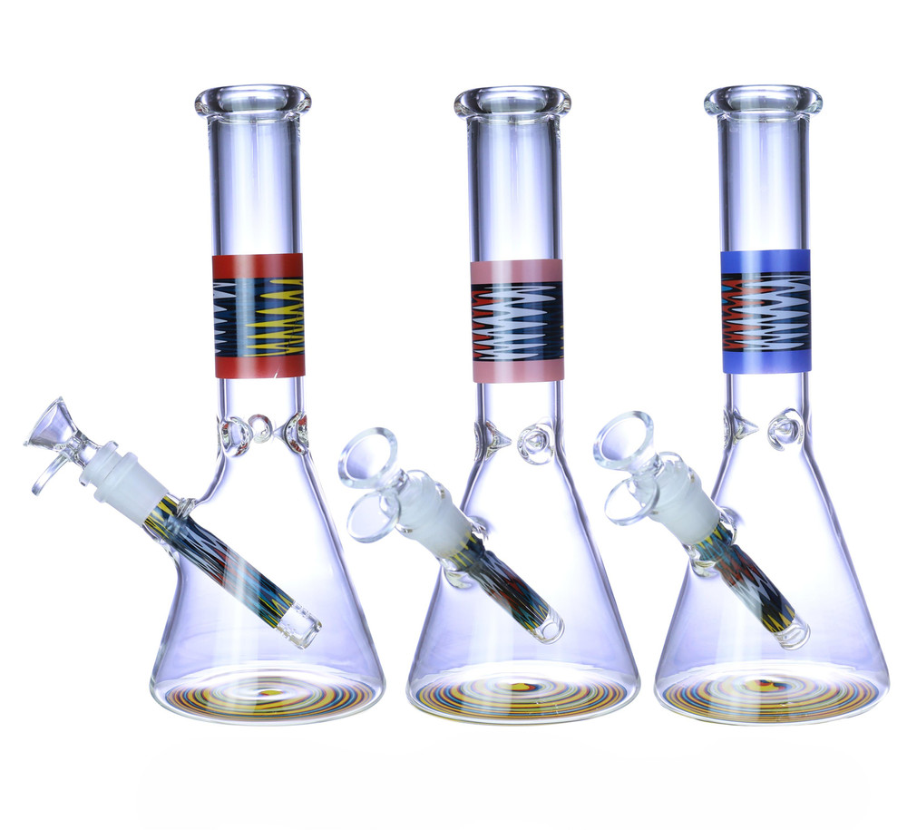 SWIRL BEAKER WATERPIPE 10"