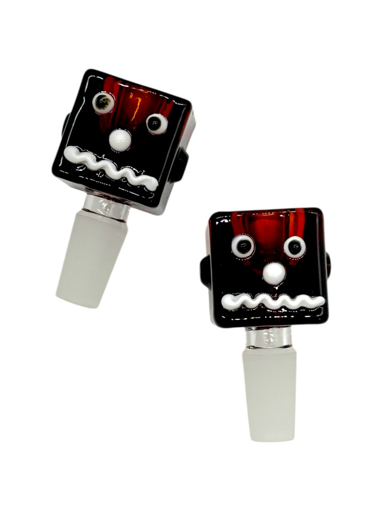 14MM GLASS MALE SLIDE BOWL DESIGN #2 - BAG OF 10