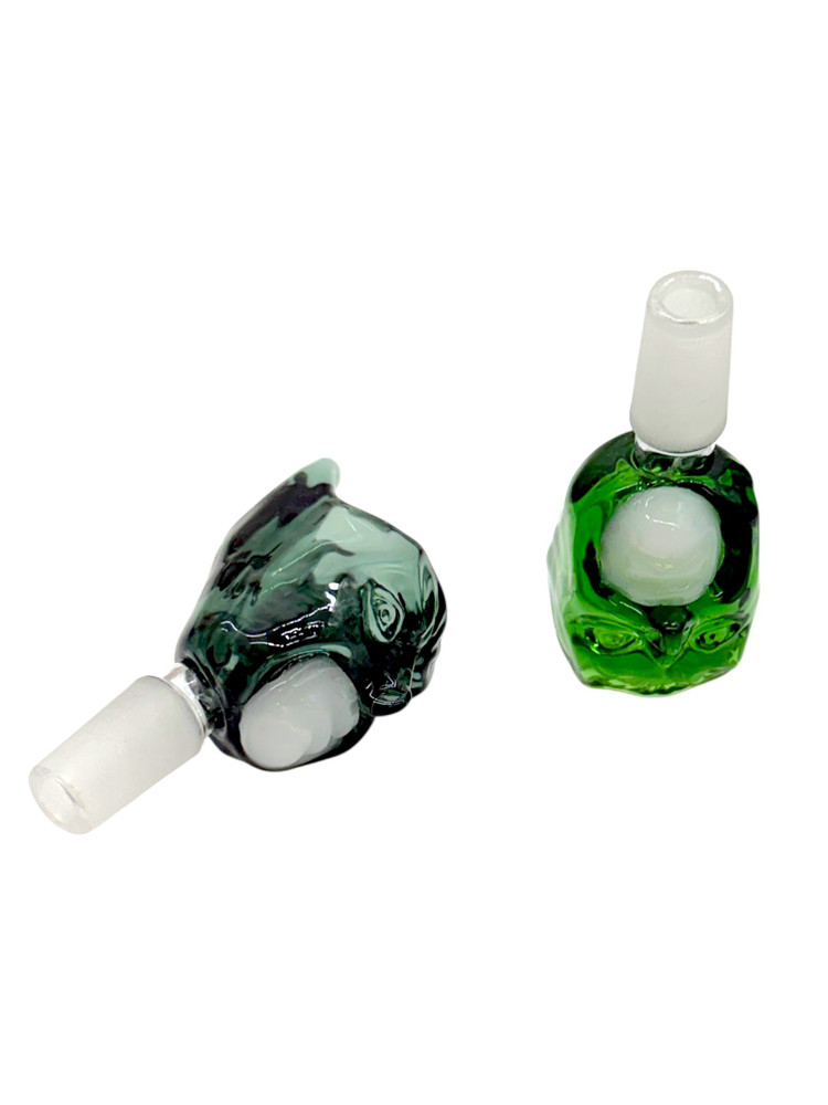 14MM GLASS MALE SLIDE BOWL DESIGN #5 - BAG OF 10