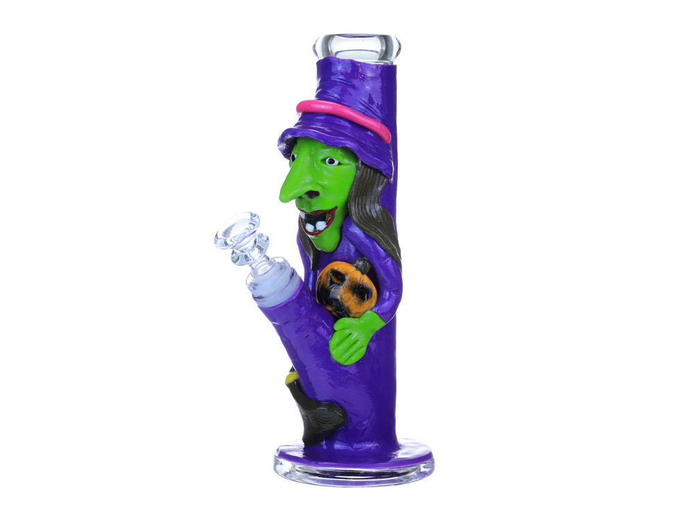 WITCH HEAVY STRAIGHT WATERPIPE 9"