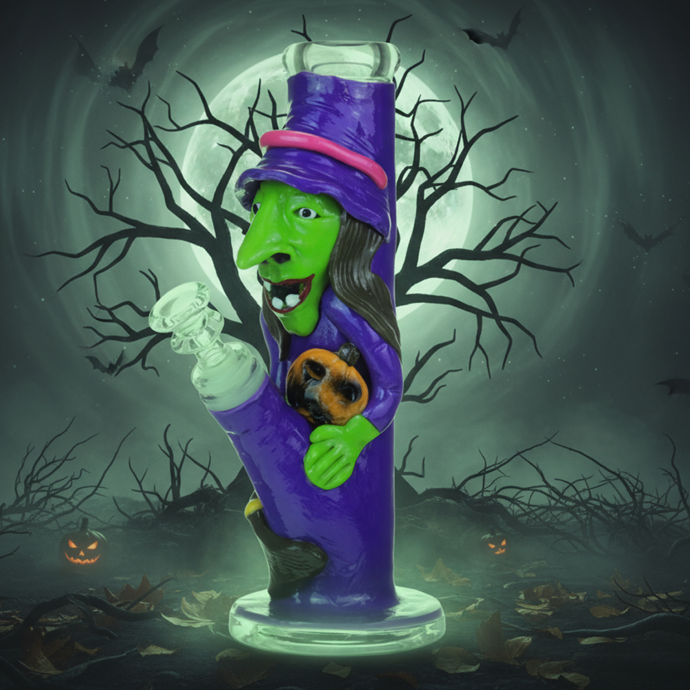 WITCH HEAVY STRAIGHT WATERPIPE 9"