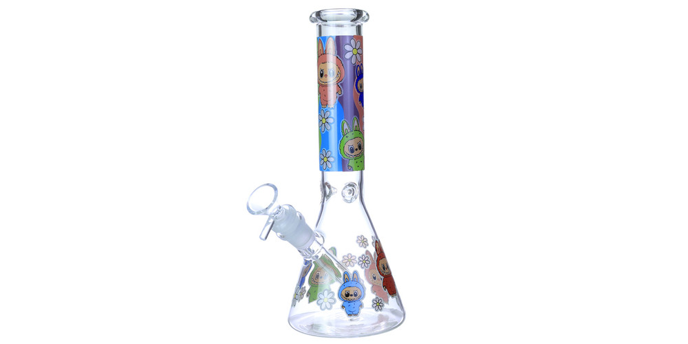 LABUBU SANDED HEAVY BEAKER WATERPIPE 10"