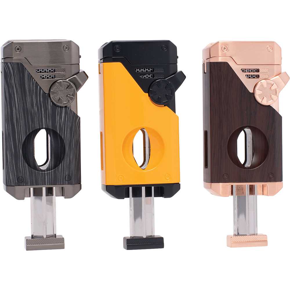 LUCIENNE QUAD JET TORCH WITH PUNCH & REST - DISPLAY OF 6