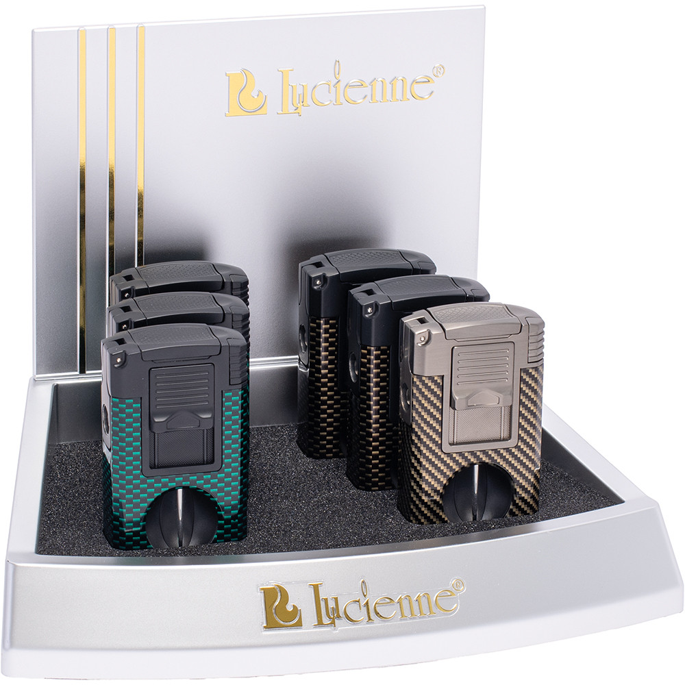 LUCIENNE DOUBLE JET TORCH WITH V CUTTER, PUNCH & REST - DISPLAY OF 6