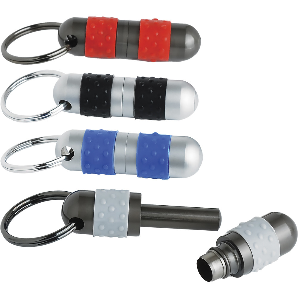 TECHNO METAL CIGAR PUNCH W/ KEY RING - DISPLAY OF 20