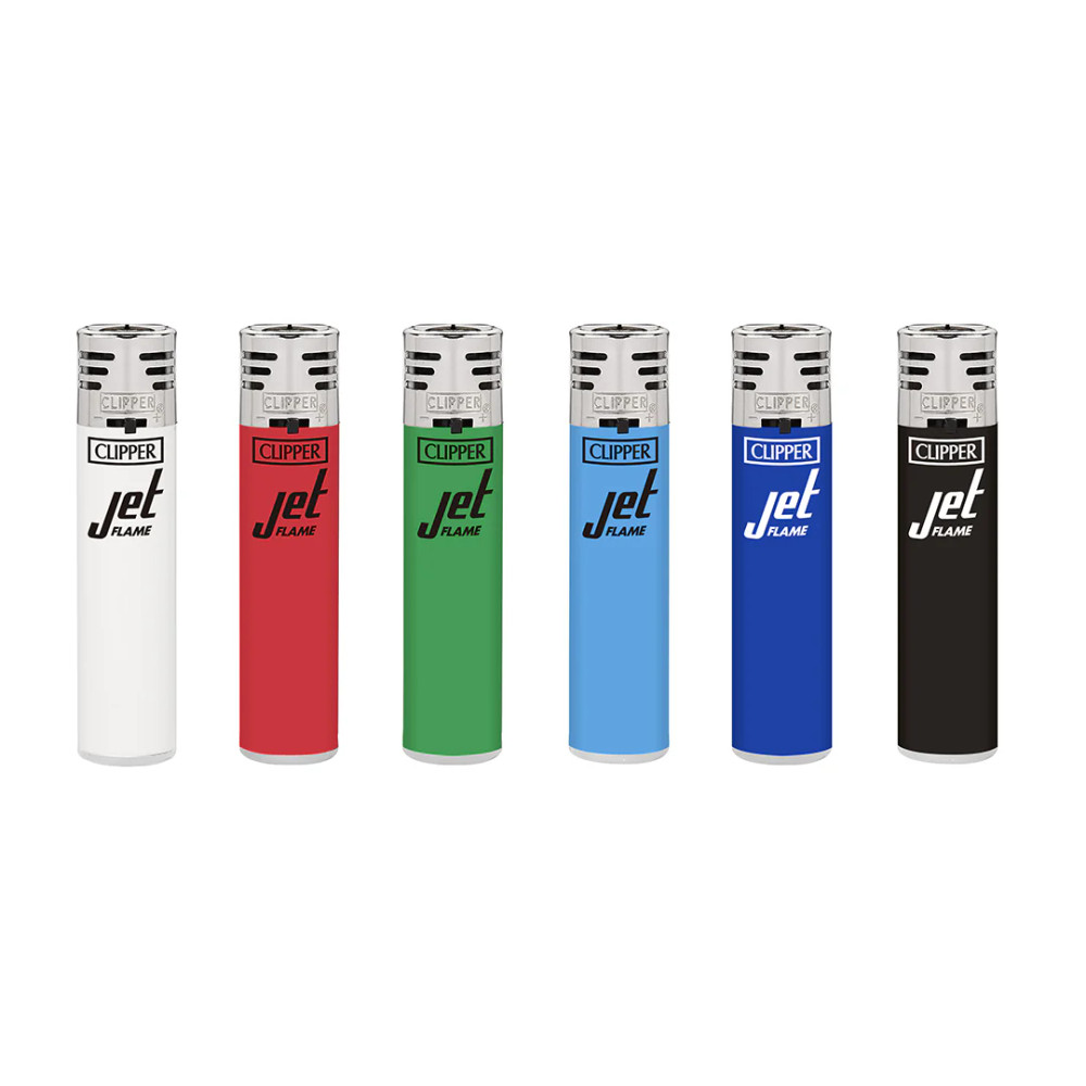 CLIPPER CLASSIC LARGE JET FLAME LIGHTERS - DISPLAY OF 48