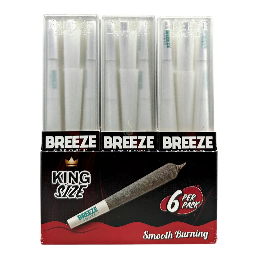 BREEZE SMOKE SMOOTH BURNINNG CONES 6-PACK - DISPLAY OF 18