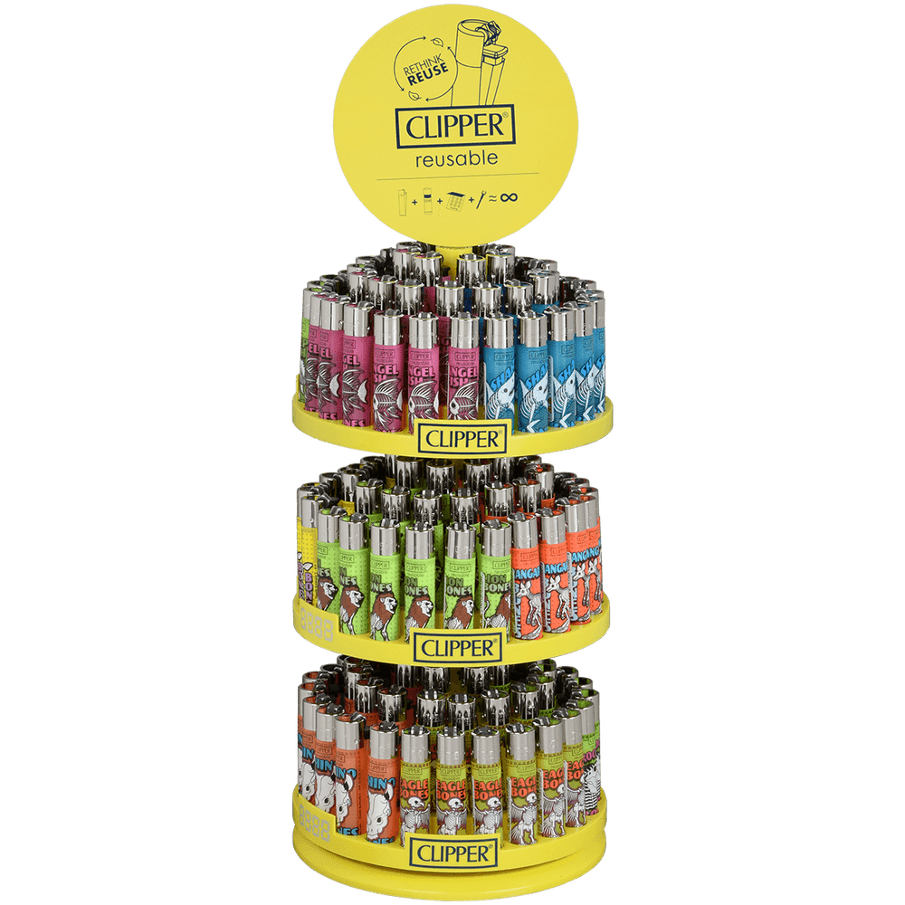 CLIPPER CP11 DEATH ANIMALS 3-TIER CAROUSEL DISPLAY OF 144 + 12 FREE
