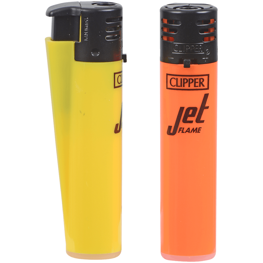 CLIPPER CKJ11 FLUORESCENT JET FLAME LIGHTERS - DISPLAY OF 48
