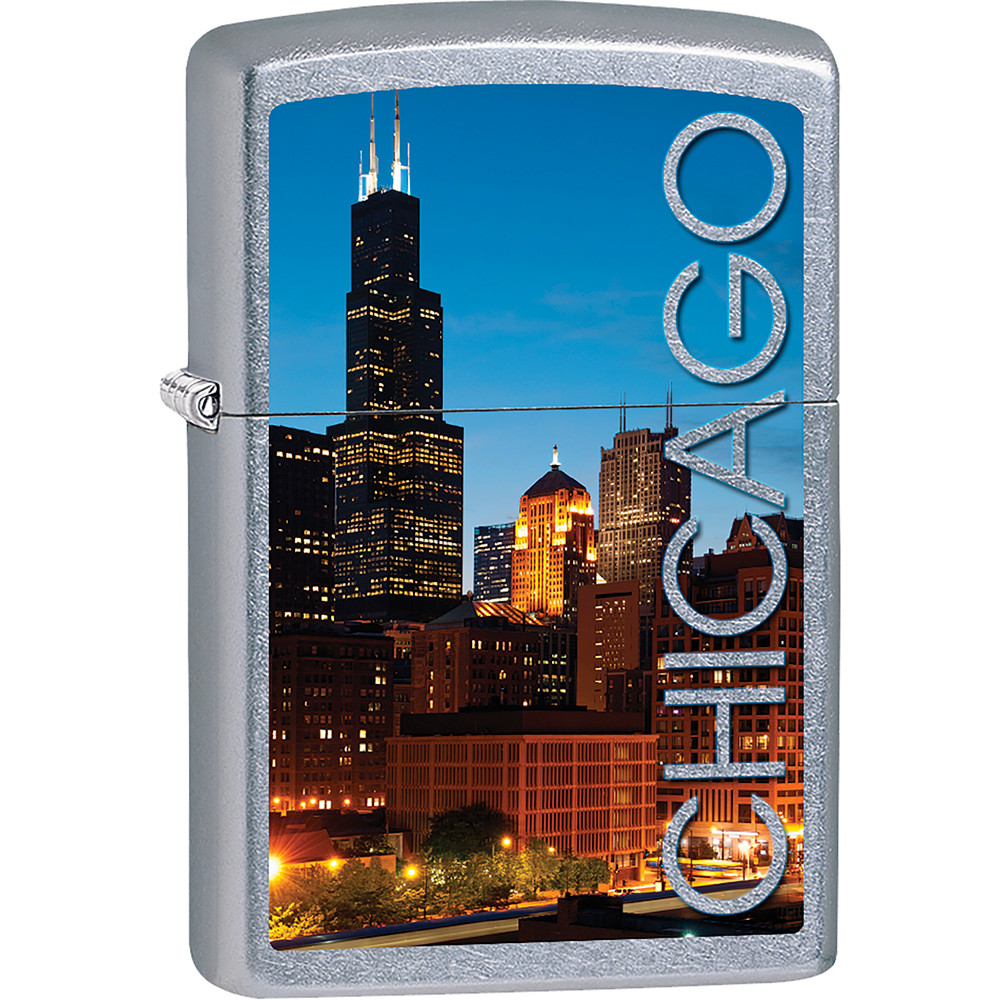 ZIPPO CHICAGO DOWNTOWN SKYSCRAPER SKYLINE LIGHTER