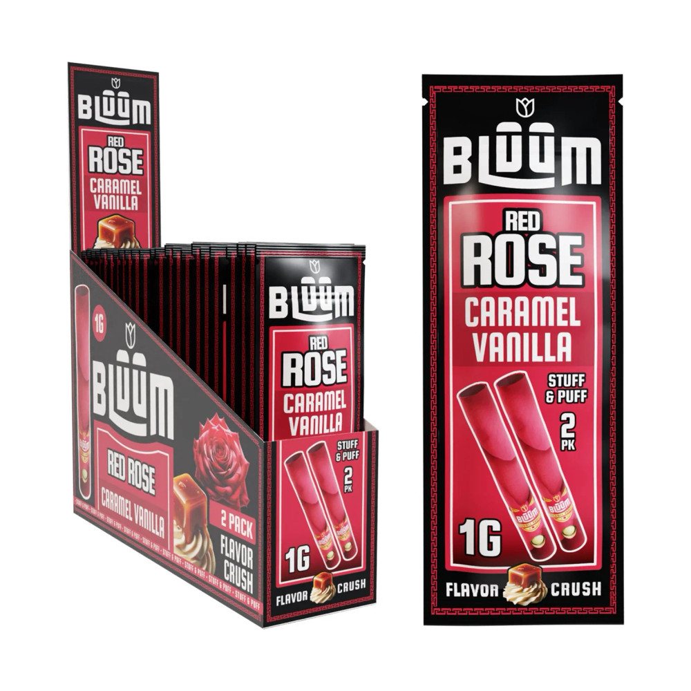 BLUUM WILF FLOWER ROLLING PAPER 2-PACK - DISPLAY OF 10