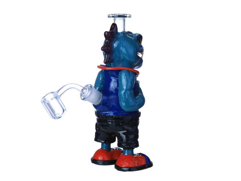 MONSTER FIGURE GLASS WATERPIPE 7"