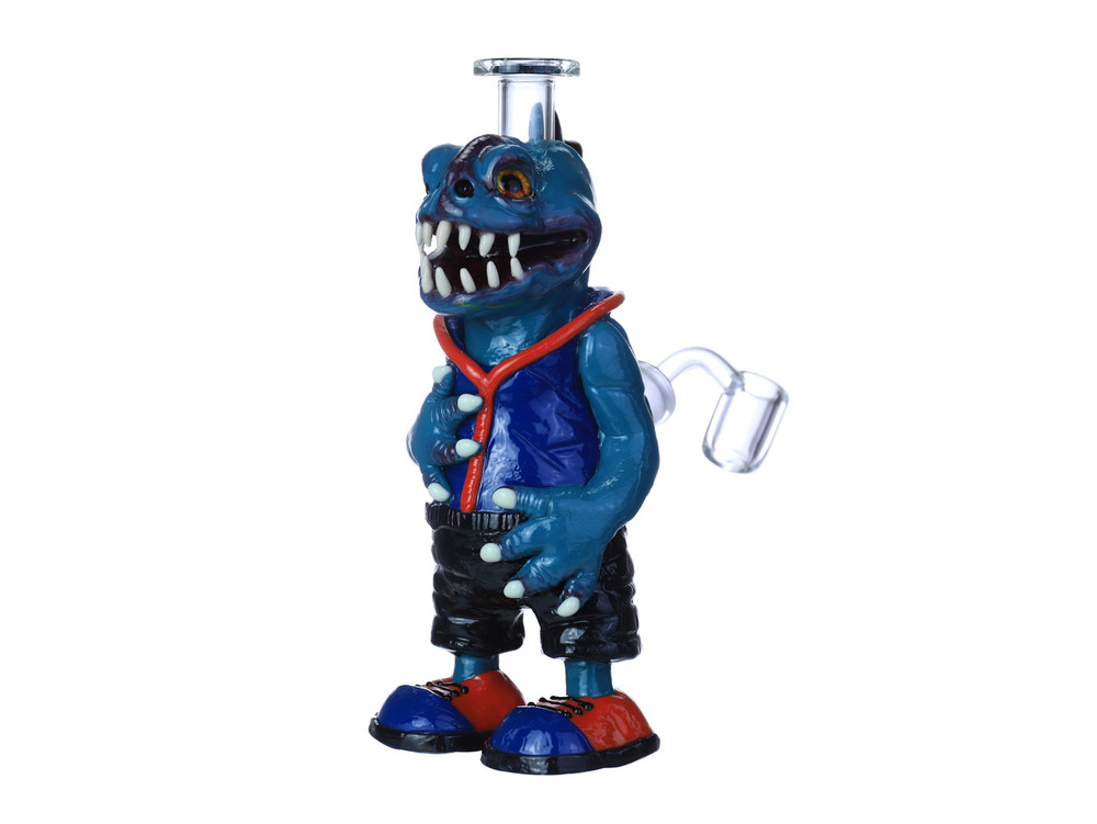 MONSTER FIGURE GLASS WATERPIPE 7"