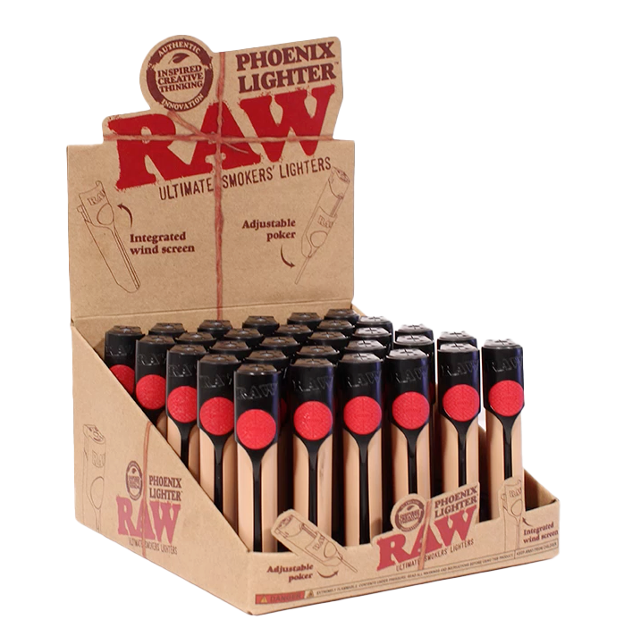 RAW CLASSIC PHOENIX LIGHTER - DISPLAY OF 30