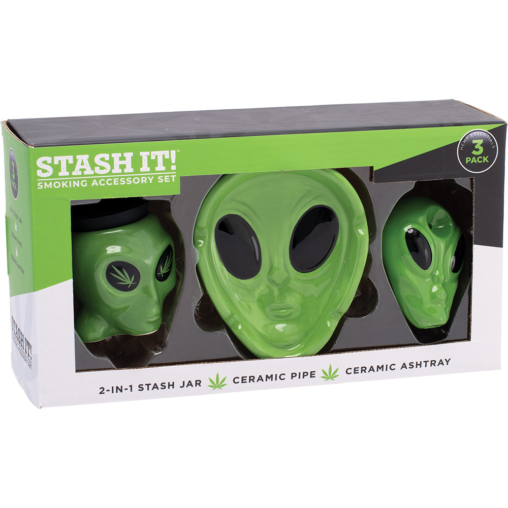 3 IN 1 GRAPE STASH IT SMOKING SET