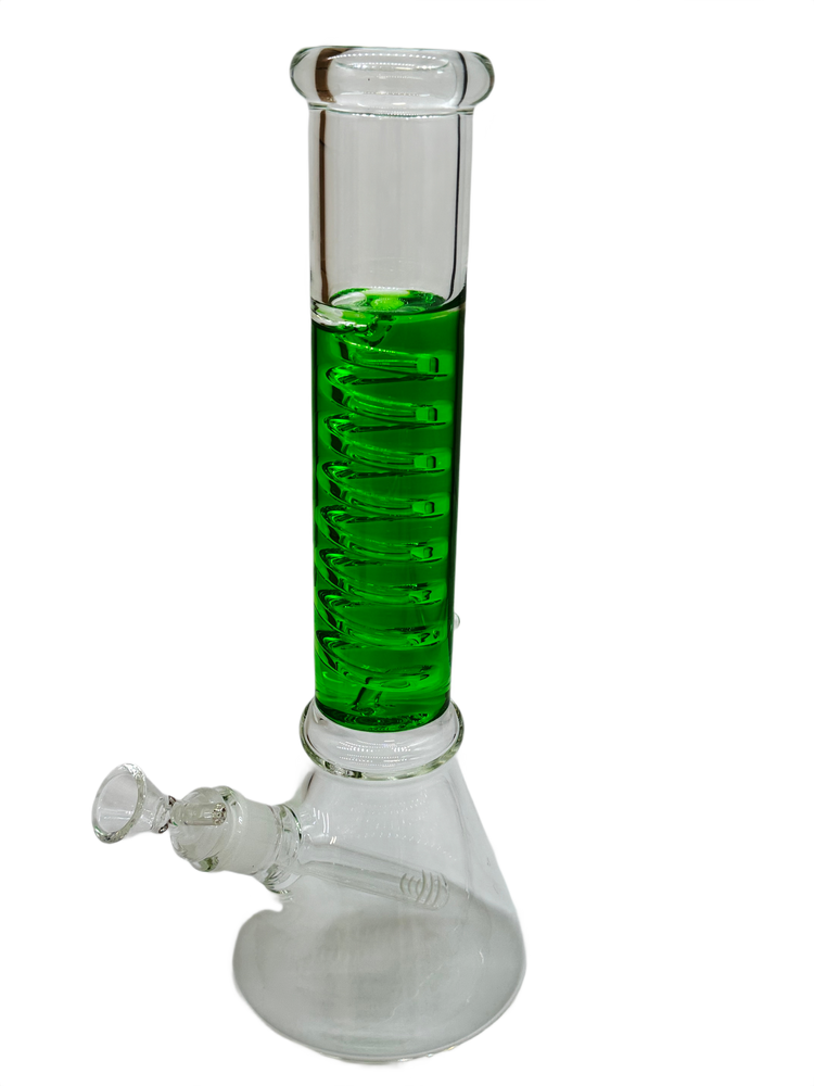 FREEZABLE COIL NECK DOWNSTEM WATERPIPE 13"