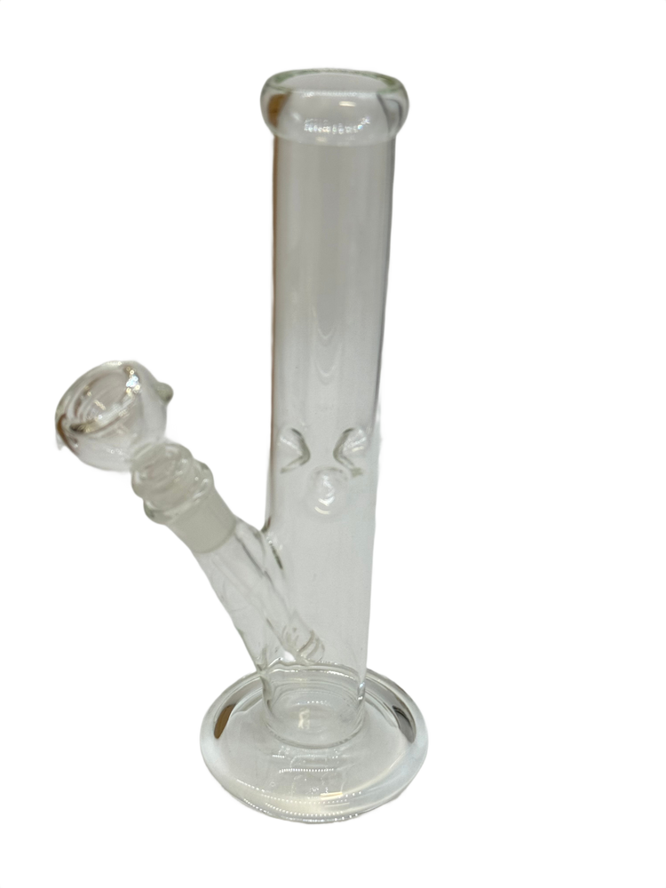 STRAIGHT TUBE GLASS DOWNSTEM WATERPIPE 12"