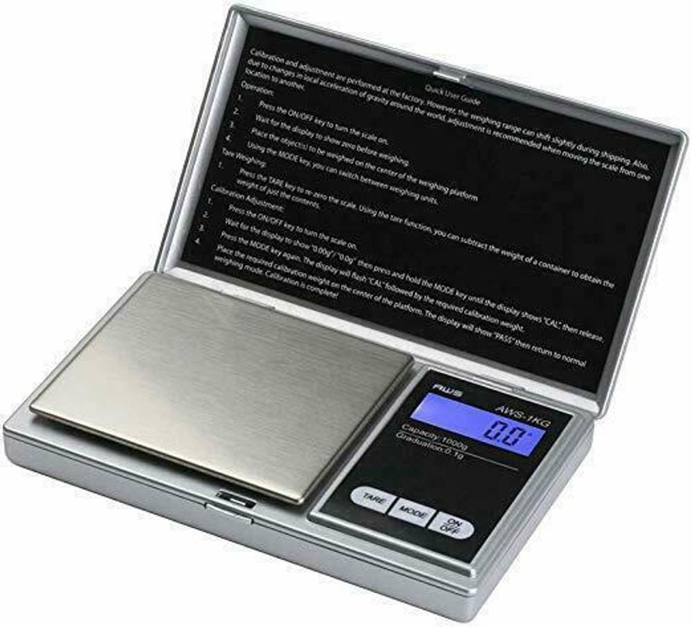  AWS 1KG DIGITAL SCALE 1000 x 0.1G - MIXED COLORS 