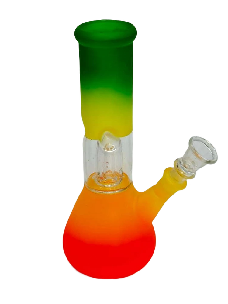 SANDED GLASS SHOWER PERC DOWNSTEM WATERPIPE 8"