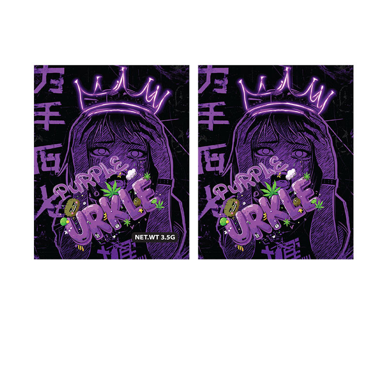 DESIGNED MYLAR SMELL PROOF BAGS 3.5G - BAG OF 100 COUNT - STYLE 14