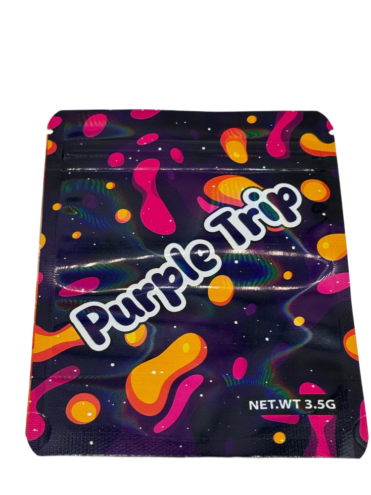 DESIGNED MYLAR SMELL PROOF BAGS 3.5G - BAG OF 100 COUNT - STYLE 29