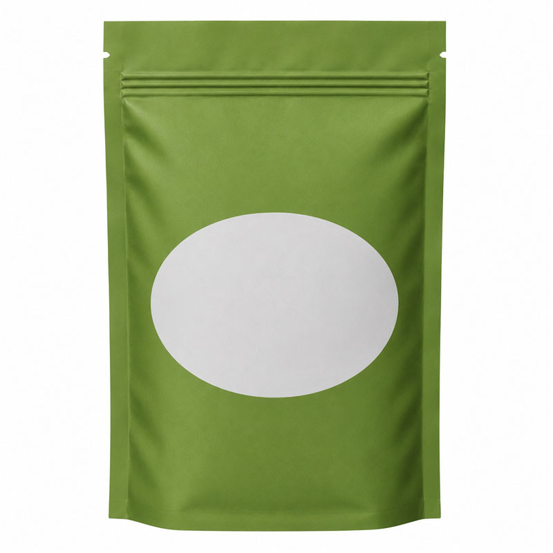 PLAIN MYLAR WITH WINDOW SMELL PROOF BAGS 3.5G - BAG OF 50 COUNT