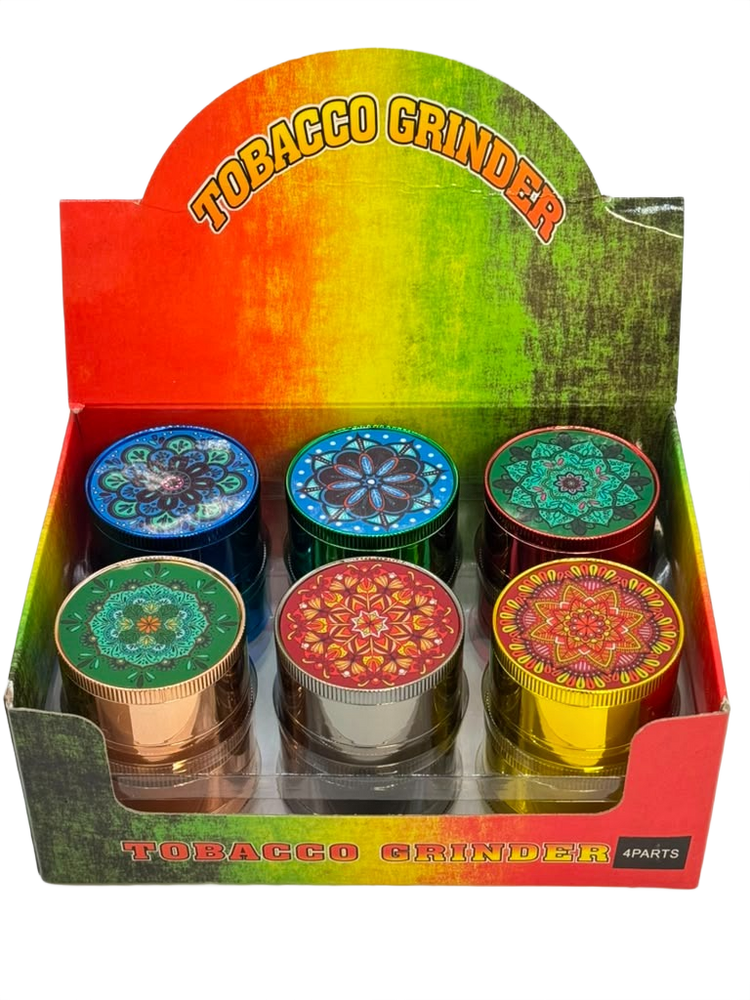 MANDALA 3 PARTS 51MM GRINDER - DISPLAY OF 12