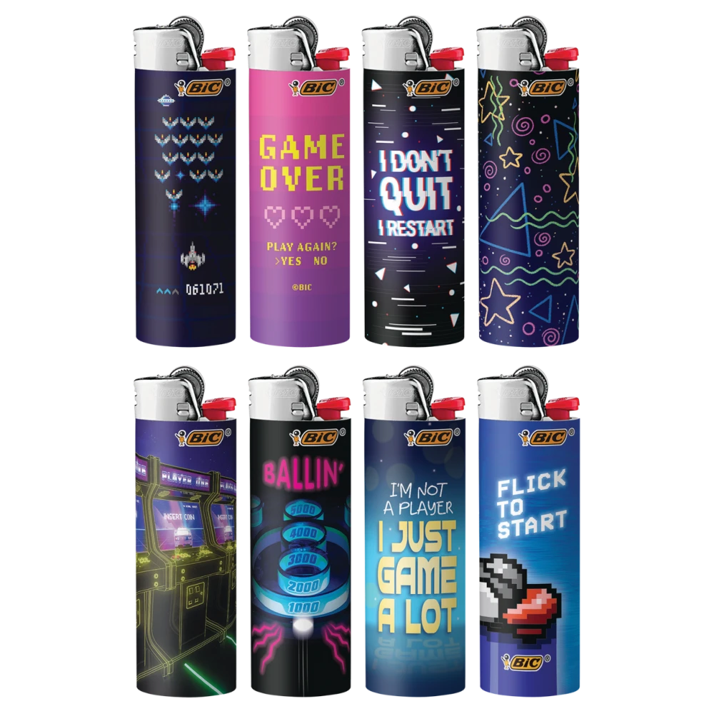 BIC GAMING LIGHTER - DISPLAY OF 50