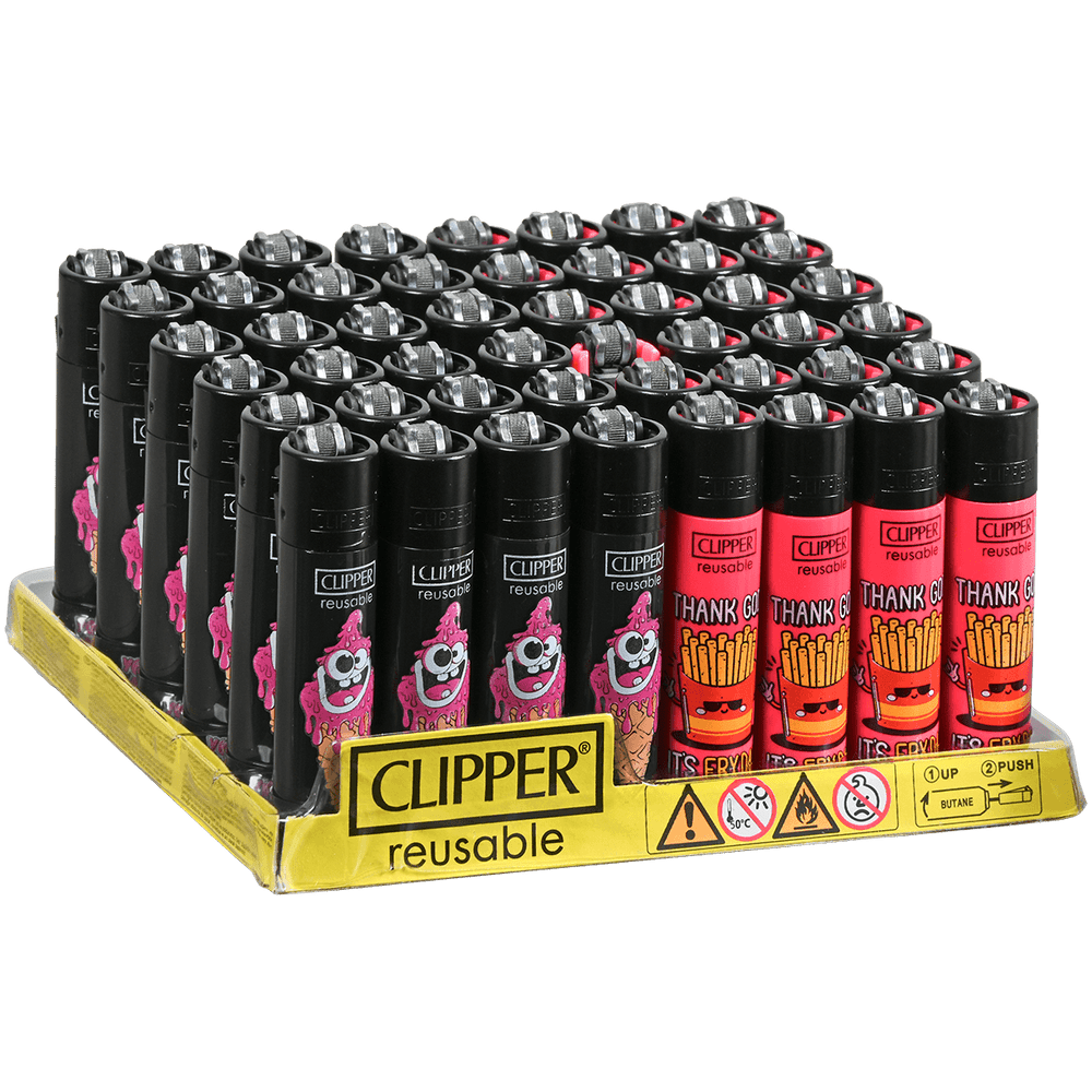 CLIPPER CP11LOL1 FUNNY QUOTES LIGHTERS - DISPLAY OF 48