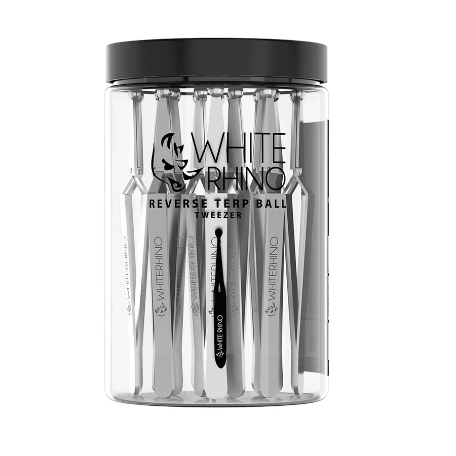 WHITE RHINO REVERSE TERP BALL TWEEZER - JAR OF 20