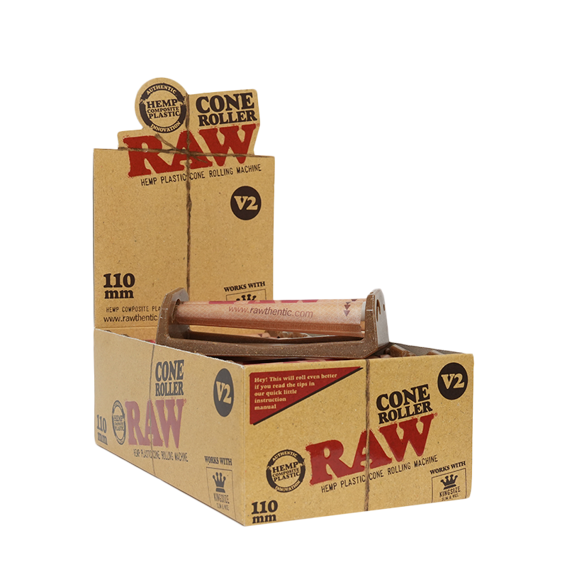 RAW 110MM KING SIZE CONE ROLLER V2 - DISPLAY OF 12