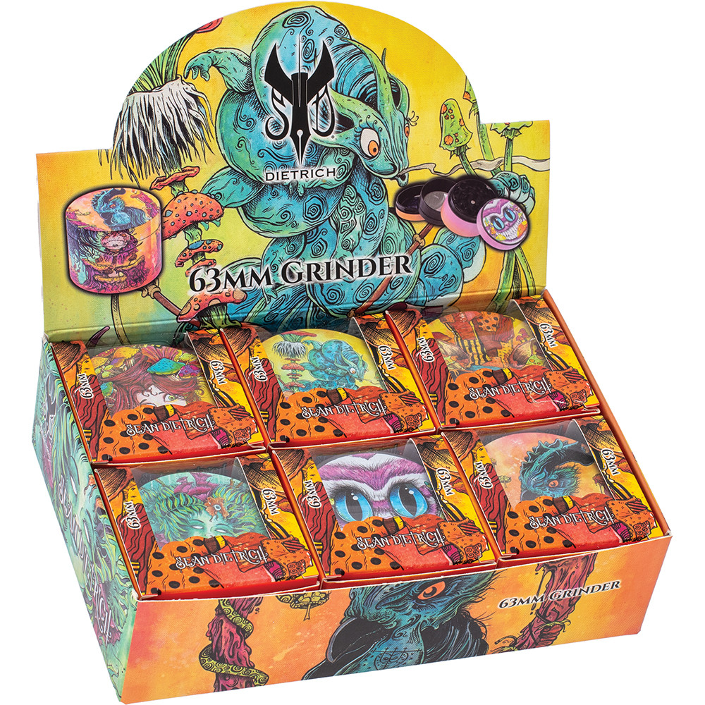 SEAN DIETRICH TIN ASHTRAYS - DISPLAY OF 24