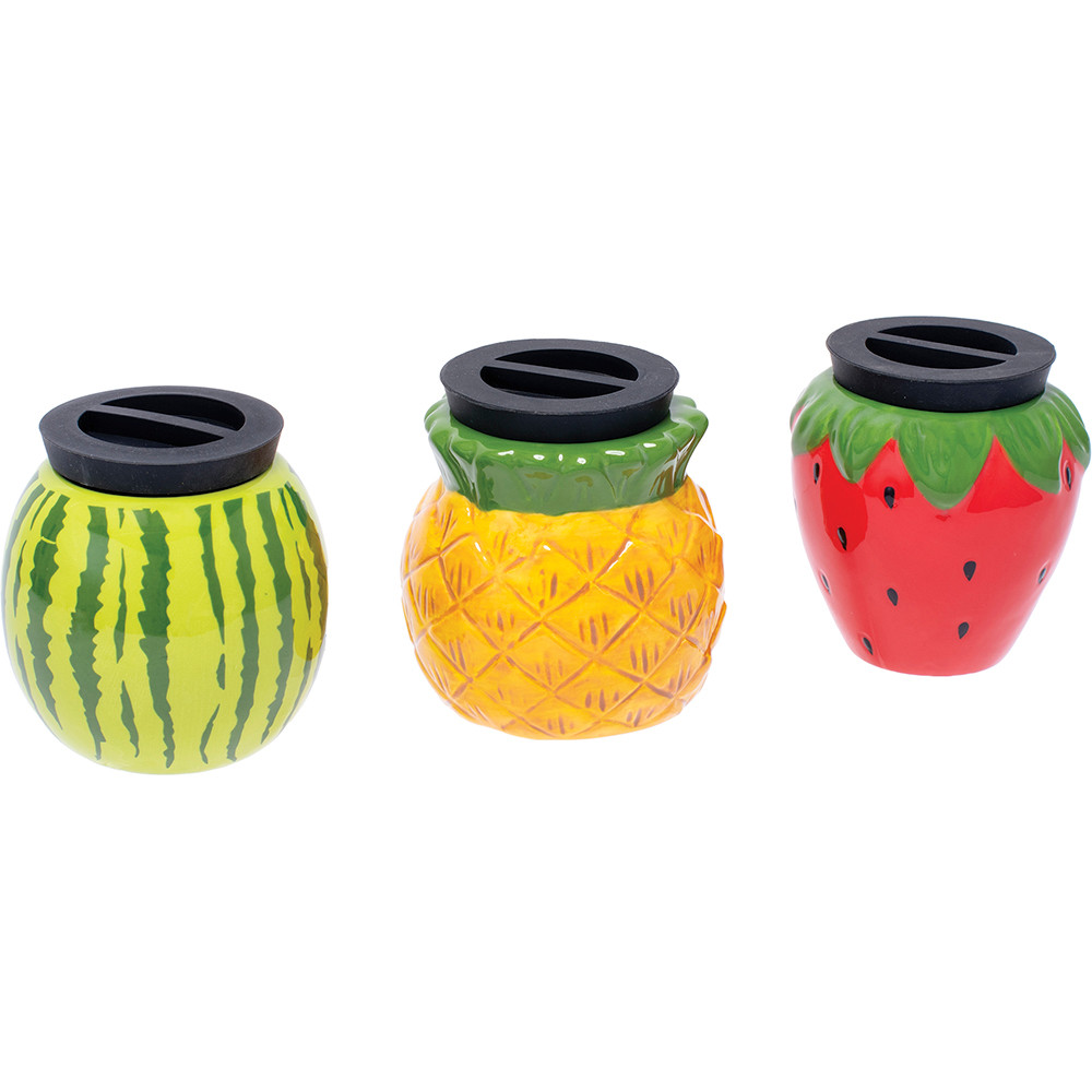 MEDIUM FRUIT STASH JARS - DISPLAY OF 6