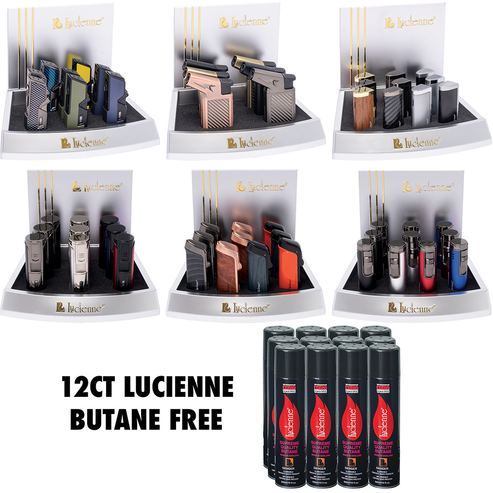 CIRCULAR COUNTER TOP LUCIENNE LIGHTER DISPLAY OF 209