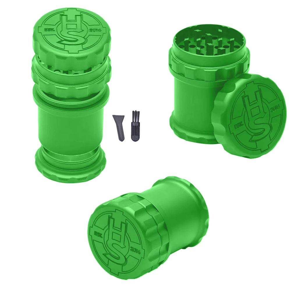 HERB SAVER LARGE ALUMINUM JAR GRINDERS - DISPLAY OF 6