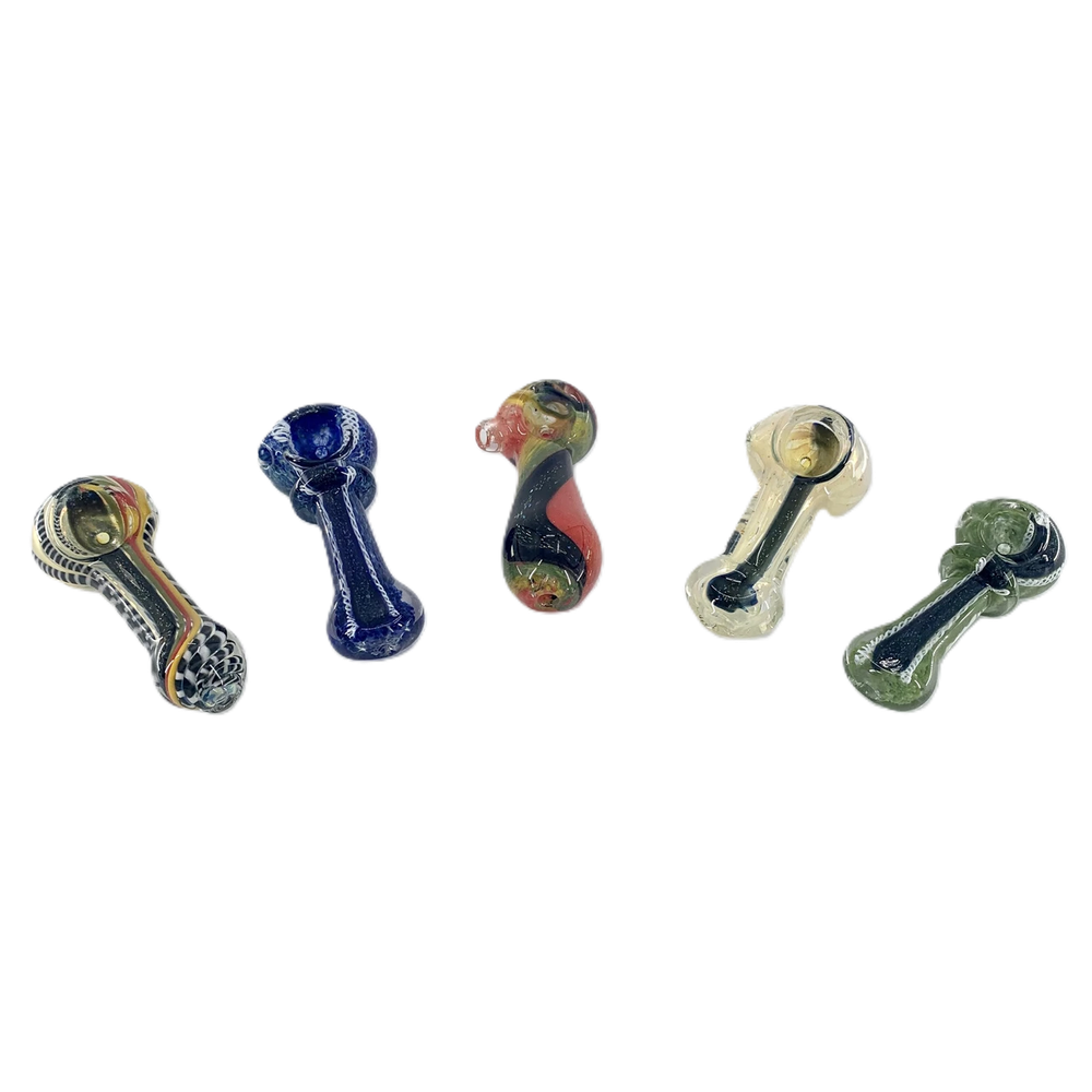 FRIT DICHROIC 3" MIX COLOR PREMIUM HANDPIPE - JAR OF 20