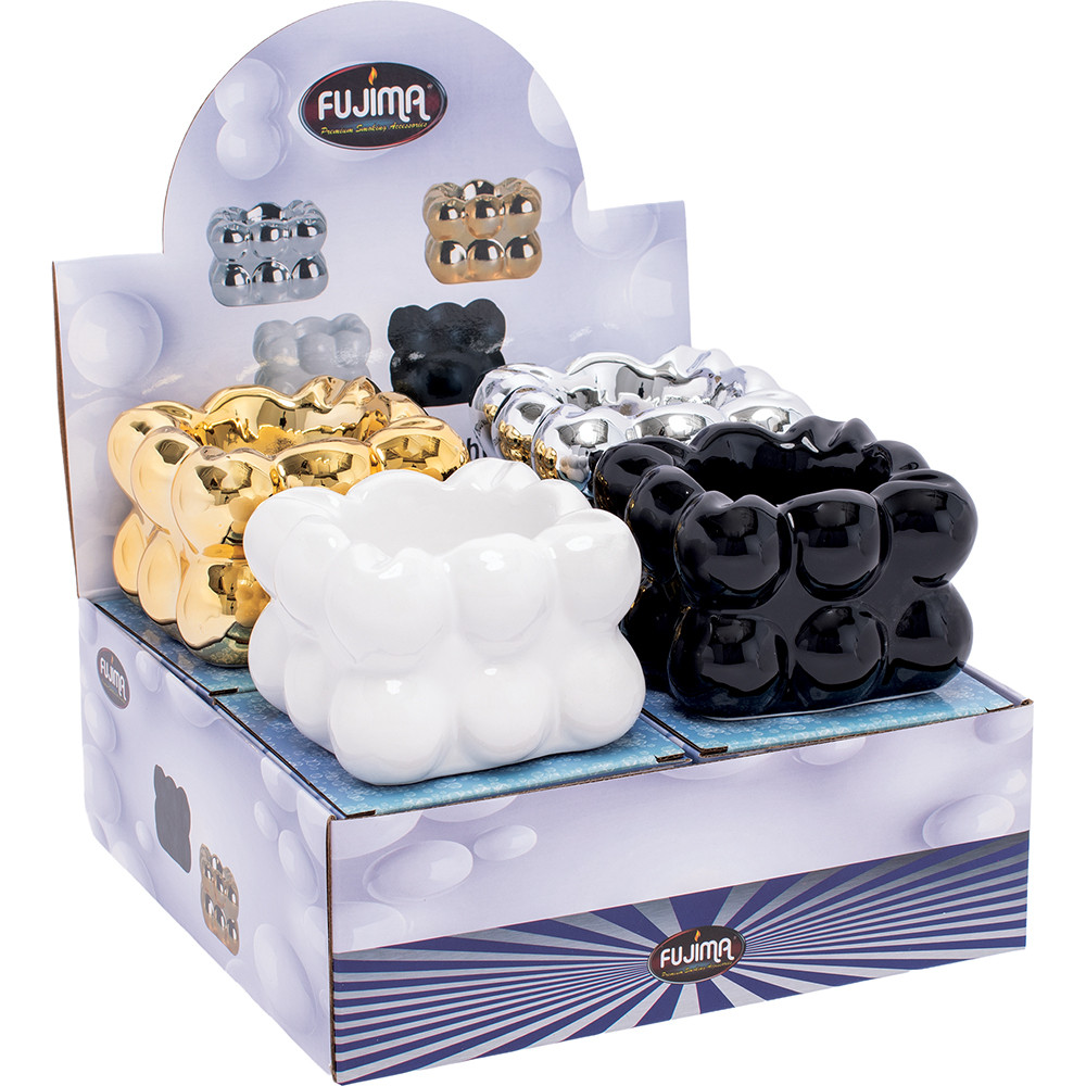 FUJIMA BUBBLE CLUSTER ASHTRAY - DISPLAY OF 4