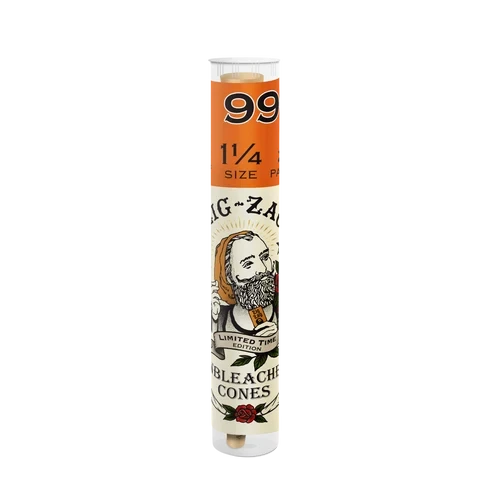 ZIG ZAG LIMITED EDITION UNBLEACHED 1 1/4 AND KING SIZE 2-PACK CONES - DISPLAY OF 48
