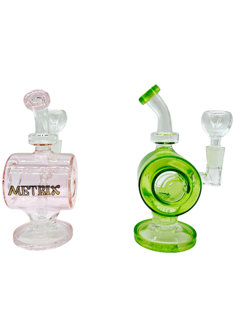 METRIX CYLINDER WATERPIPE ASSORTED COLOR 5.5"