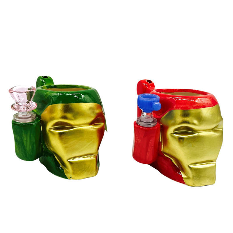 CERAMIC IRON MAN MUG WATERPIPE 4 WP100512