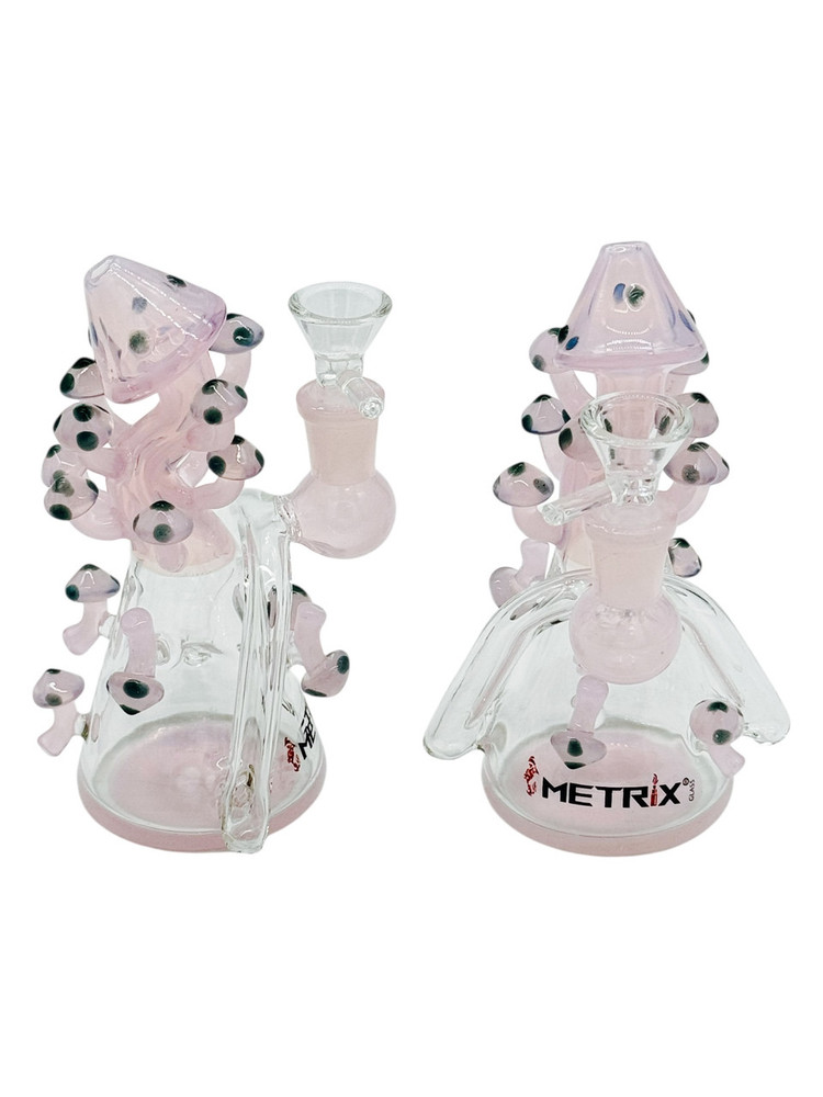 METRIX MUSHROOM LAND WATERPIPE ASSORTED COLOR 6"